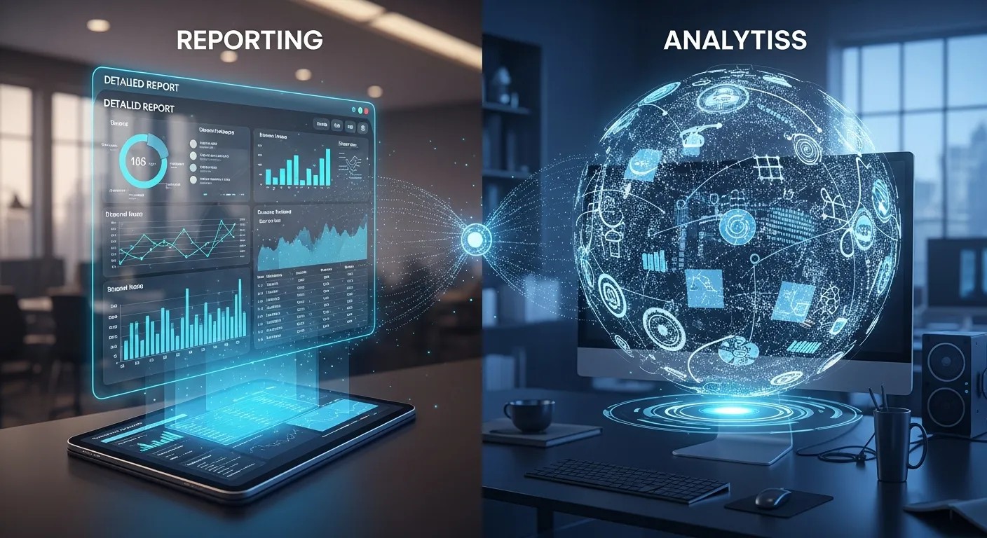 The relationship between reporting and analytics